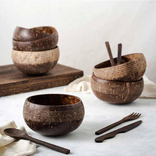 Coconut bowl set