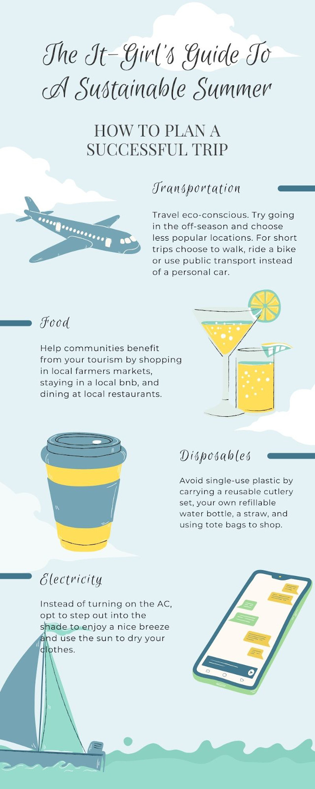 Guide to a sustainable summer - Infographic