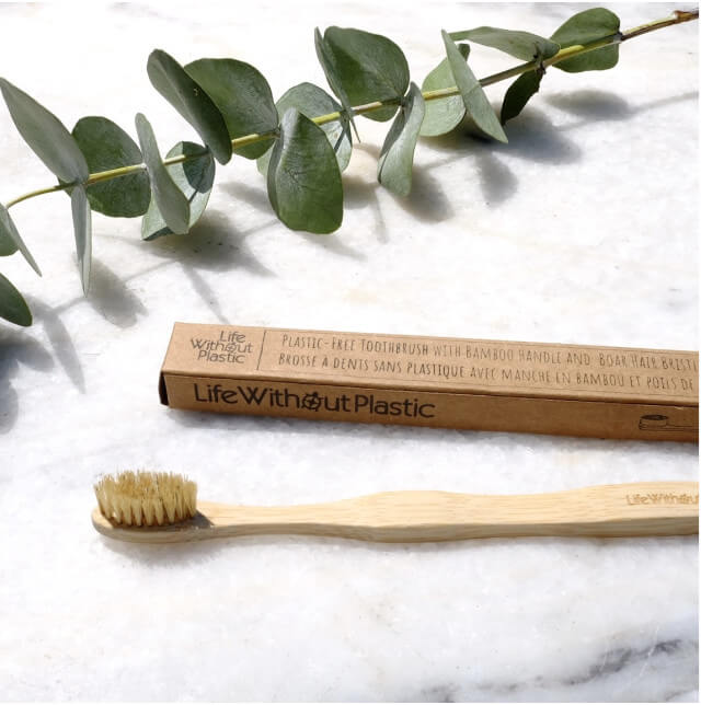 Consider buying a bamboo toothbrush. Photo: ©www.lifewithoutplastic.com