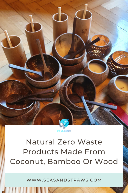 Natural Zero Waste Products Made From Coconut, Bamboo Or Wood