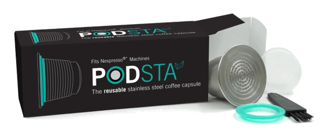 The Podsta coffee pods are sustainable and fit every Nespresso machine. Photo: ©greenbeancoffee.com.au