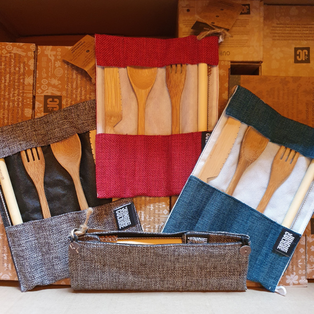 This bamboo straw-and-cutlery travel set should be a staple in every handbag.
