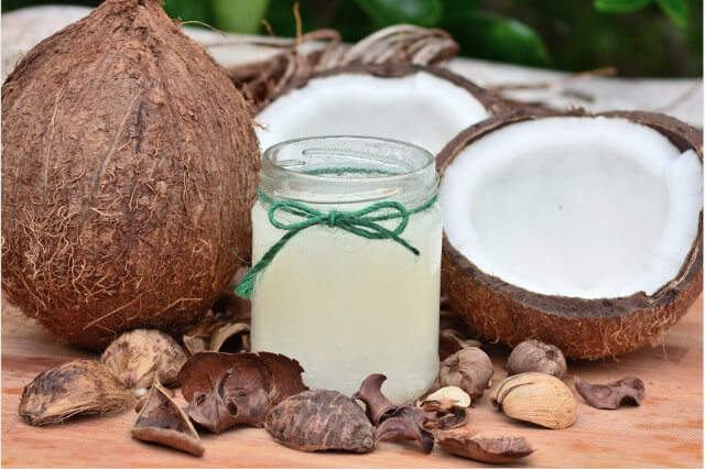 Coconut oil is great for hair, skin and body