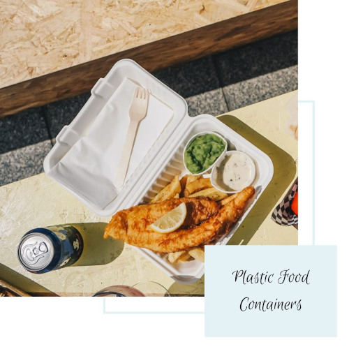 Plastic Food Containers - Seas & Straws