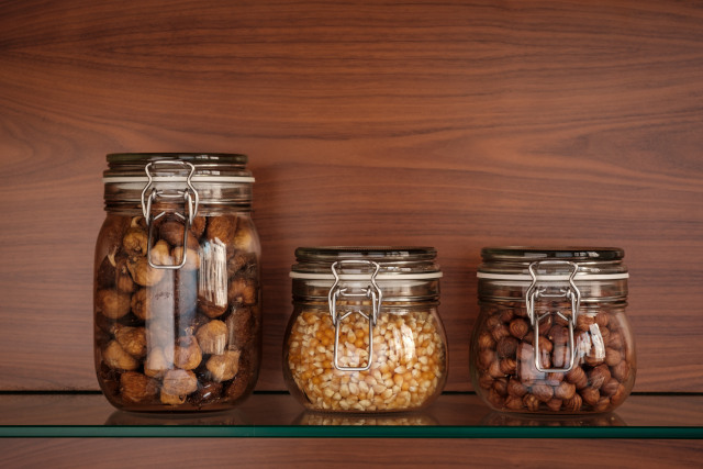 Glass is my favorite option when it comes to food storage.