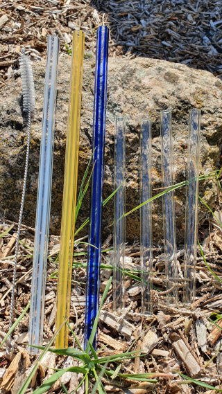 My glass straw set for every drink. Photo: Seas & Straws