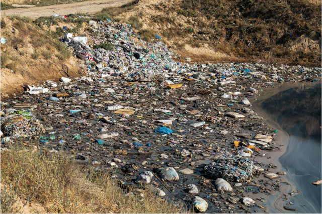 The Great Pacific Garbage Patch is a massive accumulation of plastics in the Pacific Ocean.