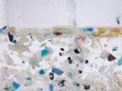 Microplastic in a water sample