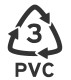 Plastic Recycling Code 3 - PVC
