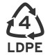 Plastic Recycling Code 4 - LDPE