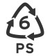Plastic Recycling Code 6 - PS