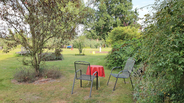 Seating place in front of our house. Photo: ©Seas & Straws