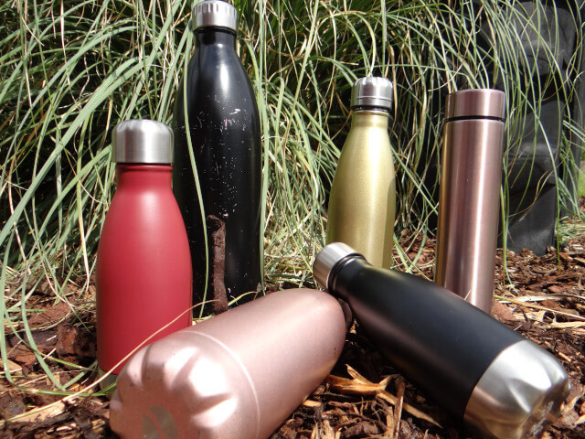 My collection of stainless steel water bottles. Photo: Seas & Straws