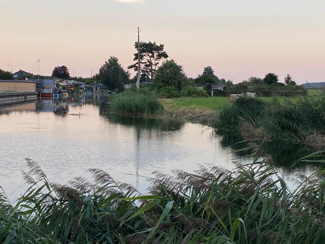 Sunset over the river. Photo: ©Seas & Straws