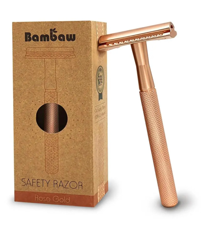 A metal safety razor lasts for years and is waste-free. Photo: ©www.bambaw.com