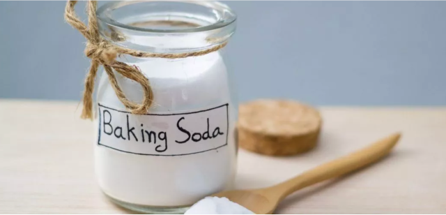 Eco-friendly cleaning products like baking soda ...