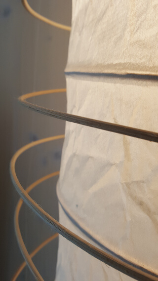 Paper Lamp Detail in the Soulmade Business Suite. Photo: Seas & Straws