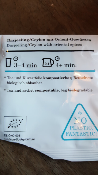 Organic teas in compostable teabags. Photo: Seas & Straws