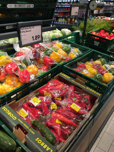 Plastic Packaging - Bell Peppers