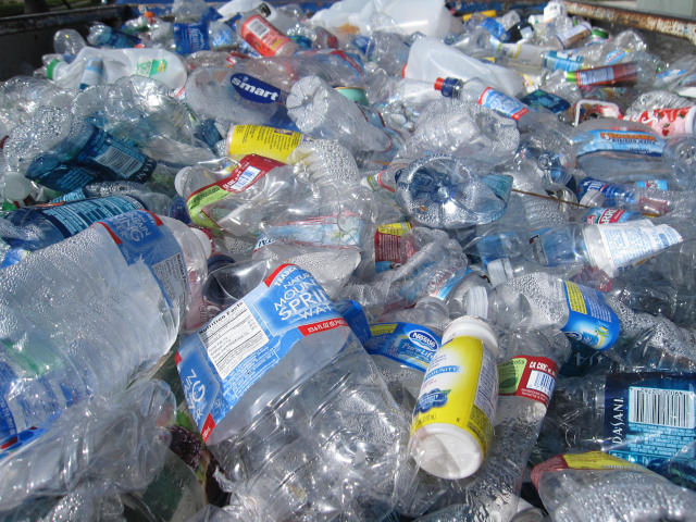Plastic bottles contribute a great deal to environmental pollution.