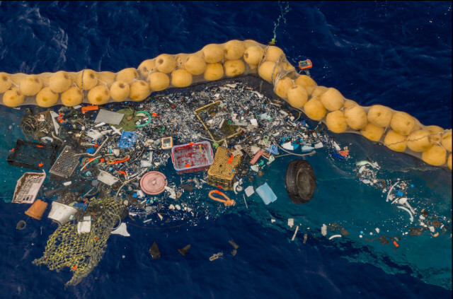 Plastic debris collected in the GPGP by The Ocean Cleanup. Photo: © The Ocean Cleanup