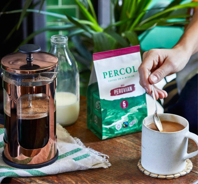 Percol's organic coffee is delicious - and zero waste. Photo: ©percol.co.uk